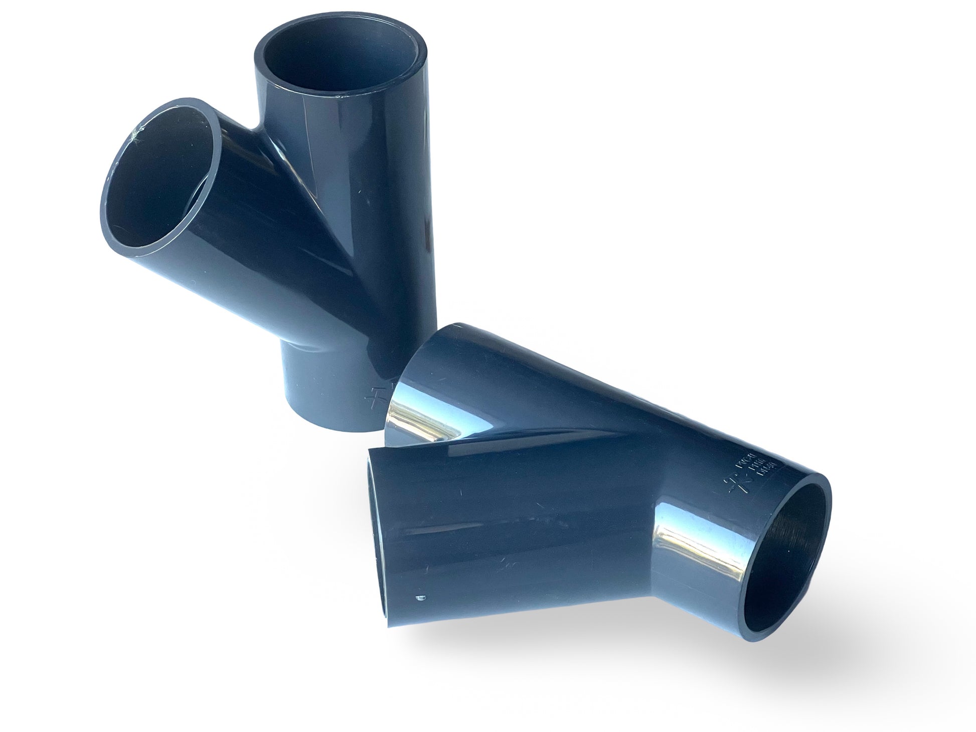 PVC T-Rörs koppling 45 grader (Polyvinyklorid) – VVS och Vattenshoppen