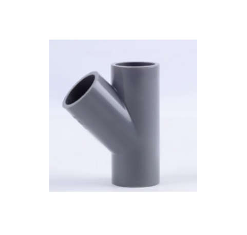 PVC T-Rörs koppling 45 grader (Polyvinyklorid) – VVS och Vattenshoppen
